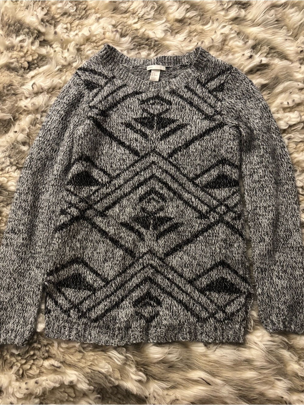 H&M MAMA - grey patterned maternity sweater Size: Medium